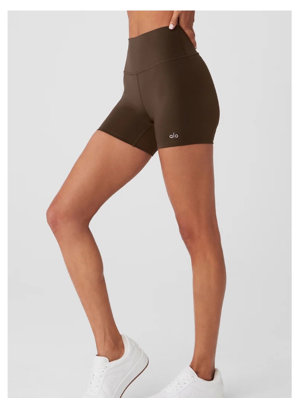 NWT ALO Yoga Airlift Energy Bike Shorts- Espresso